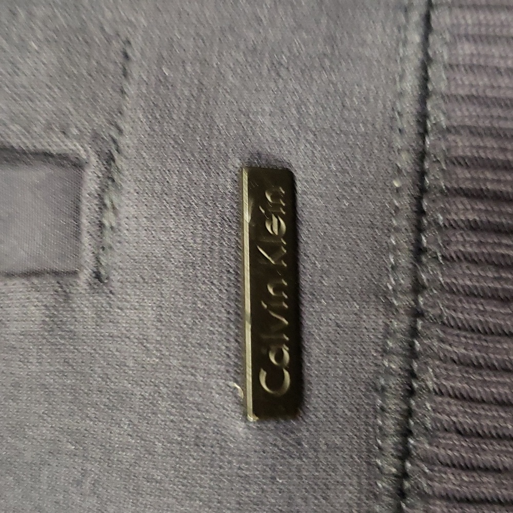 (M) Calvin Klein Light Hoodless Coat Outdoor Business Fancy Navy Utility Classy - Picture 7 of 10